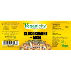 GLUCOSAMINE HCL + MSM 30 Vtabs/500mg